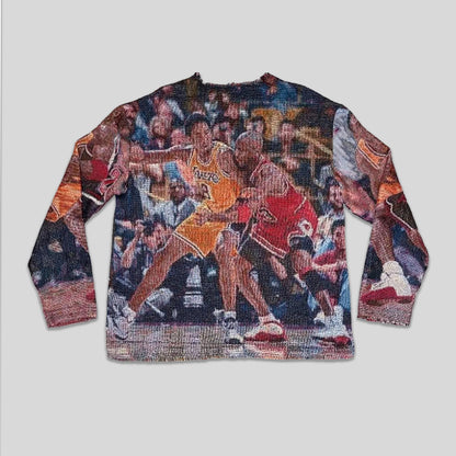 Kobe vs MJ Tapestry Crewneck