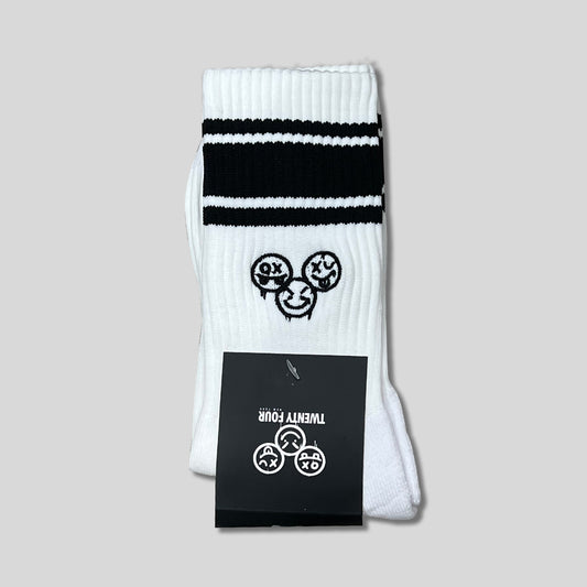 Black & White Stripe Socks