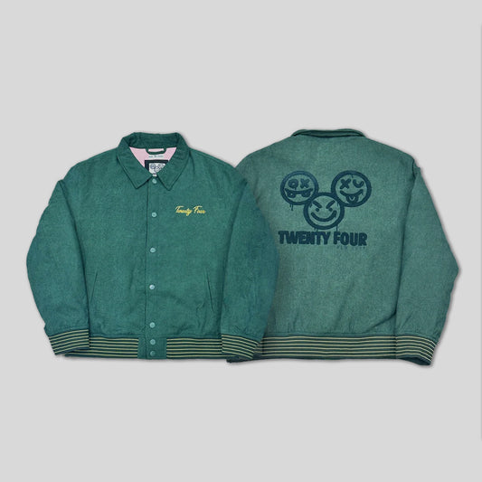 Green Twenty Four Varsity Jacket